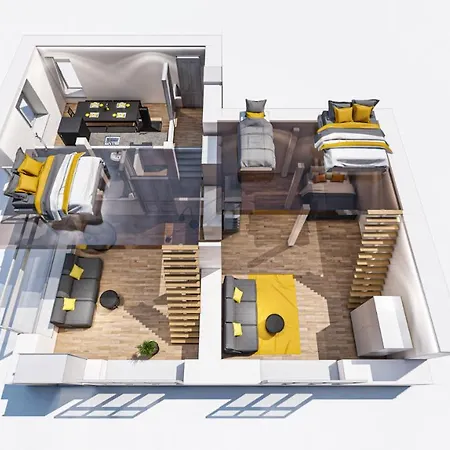 Spacious&stylish Loft Bed +s-bahn Access Apartment *